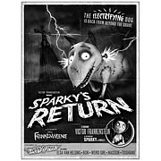 Frankenweenie Sparky's Return Poster Canvas Giclee Print